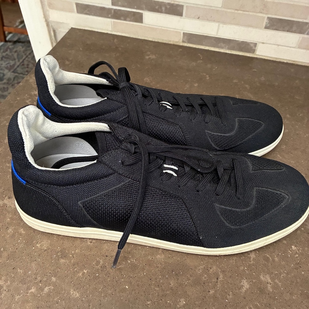 Rothy's RS01 Sneaker Black Soft Flexible Upper Comfort Machine Wash Mens 11